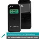 Alkomat ACE Alcoscan II Basic (Plus), TU-Wien-Messgenauigkeit: 99,0%* + 25 Mundstücke
