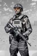 uvex apache spec Militär-Schutzbrille - EN 166 & STANAG 2920/4296 - Schießbrille + Etui + 3 verschiedene Scheiben