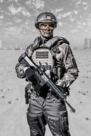 uvex apache goggle Militär-Schutzbrille - EN 166 & STANAG 2920/4296 - Schießbrille + Etui + 3 verschiedene Scheiben